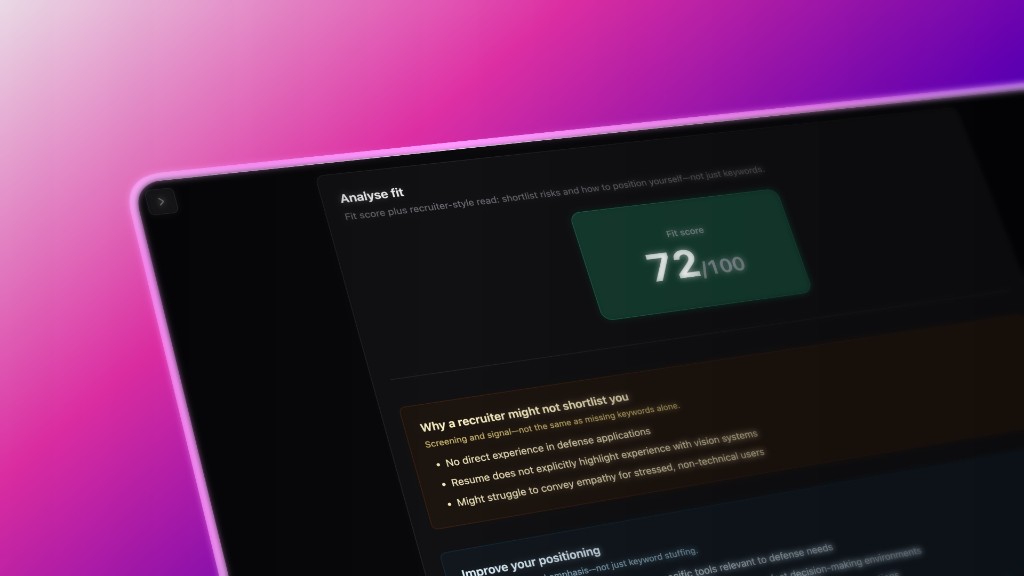 Job Fit Analyser